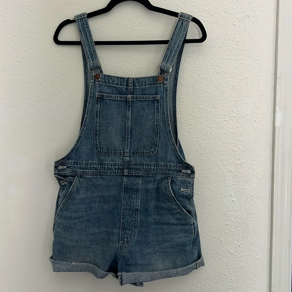 Madewell Adirondack Short Overalls in Wrightwood Wash - Picture 6 of 8